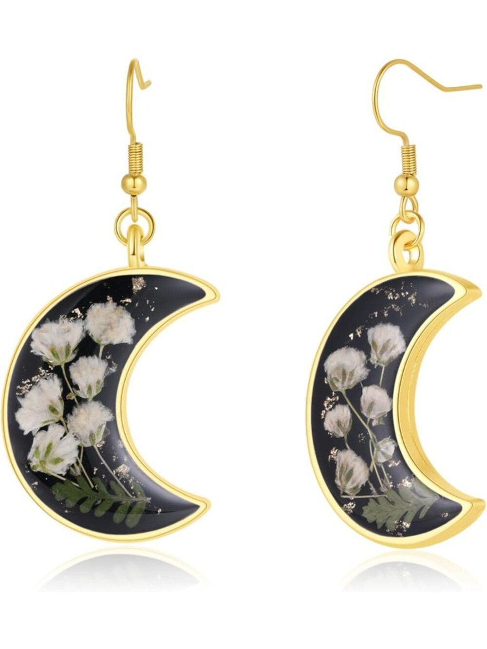 Pressed Wildflower Earrings | Handmade Drop Dangle Jewelry | Gift for Her